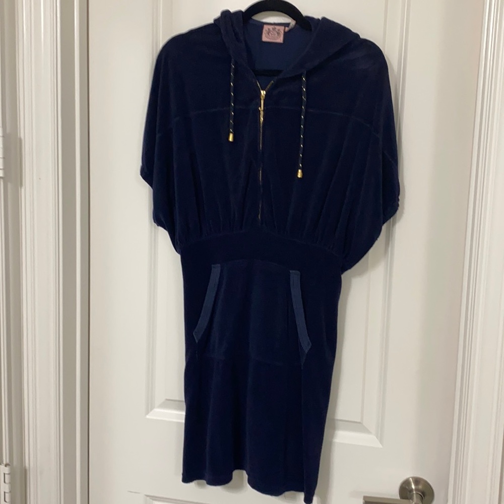 Juicy Couture French Navy Terry Cloth Dress
